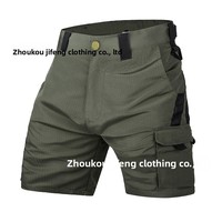 Nouveauté - Shorts de travail unisexes multi-poches camouflage tactique style chasse, résistants aux rayures, respirants, synthétiques