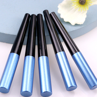 Tube vide personnalisé 2026 pour eye-liner, bleu, fin, long, en plastique, avec brosse, capacité 3 ml