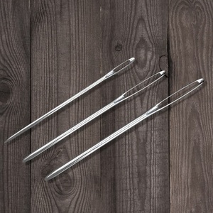 Agujas de Coser a Mano con <span class=keywords><strong>Punta</strong></span> <span class=keywords><strong>Redonda</strong></span> y Ojo Grande, Color Dorado y Plateado, para Bordado con Cinta y Punto de Cruz, Venta al Por Mayor - Product Image 2