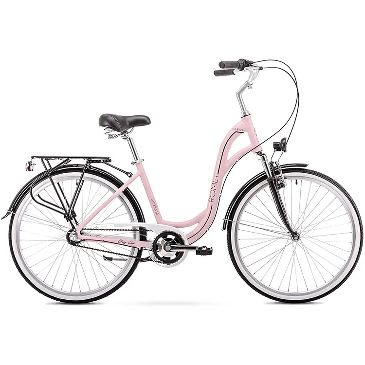 Bicicleta urbana OEM para mujer, bici de 6 velocidades, con freno en V, moderna, vintage, 28