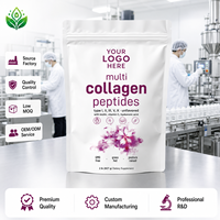 Poudre de peptides de collagène multi-sources, hydrolysée, provenant de bovins nourris à l'herbe et élevés en pâturage, pour le soutien de la peau, des cheveux, des ongles et des articulations