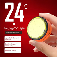 Senter Mini isi ulang USB 800 Lumen, senter darurat LED Super terang dengan gesper fungsional dan 3 mode pencahayaan