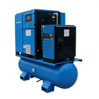 Compresseur d'air industriel à vis intégré 4-en-1 20HP 15KW PM VSD avec moteur refroidi par air et économie d'énergie pour la fabrication