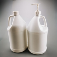 Conteneur rechargeable en plastique, 1 Litre, 2 litres, 2,5 l, 4l, bouteille blanche pour shampoing, avec capacité de 200 ml