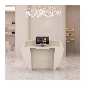 <span class=keywords><strong>Petit</strong></span> comptoir avant <span class=keywords><strong>de</strong></span> luxe rond personnalisé réception pour centre sportif réception au <span class=keywords><strong>design</strong></span> moderne et incurvé pour <span class=keywords><strong>salon</strong></span> <span class=keywords><strong>de</strong></span> beauté - Product Image 4