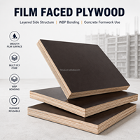 Contrachapado Recubierto de Película Negra WBP, Tablero de Unión de 1220x2440 mm para Construcción y Encofrado