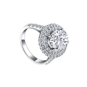 S925 Oval Shape <b>Moissanite</b> <b>Ring</b> Gemstone Fine Quality Lady's <b>Ring</b> - Product Image 3
