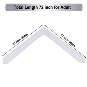 5 Stück/Los RubySub 72 Zoll Weiße Satin-Polyester Sublimations-Abschlussstolen Rohware - Product Image 2