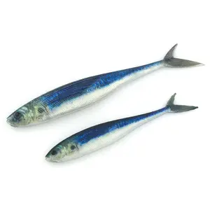 12.5cm11g เหยื่อตกปลา2ชิ้น/ถุงเหยื่อตกปลาแบบนิ่มทำจากพลาสติกอ่อนนุ่มอ่อนนุ่มวัสดุ TPR