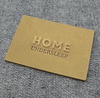 Nouvelle Étiquette de Marque Personnalisée en Cuir Gaufré pour Jean, Idéale pour la Ceinture Arrière du Denim