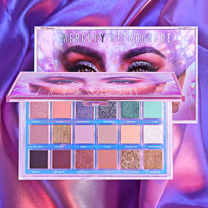 <span class=keywords><strong>Huda</strong></span>-sombra de ojos moji de 18 colores, <span class=keywords><strong>paleta</strong></span> de sombra de ojos personalizada de alta pigmentación vegana, varios colores, con prensa de cromo - Product Image 1