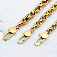 Bijoux fantaisie personnalisés OYA collier à chaîne en corde couleur or 18 ct en acier inoxydable de qualité vente en gros
