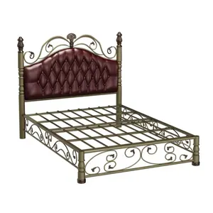 Простая и щедрая металлическая кровать, черная белая железная односпальная кровать, металлический каркас кровати для спальни