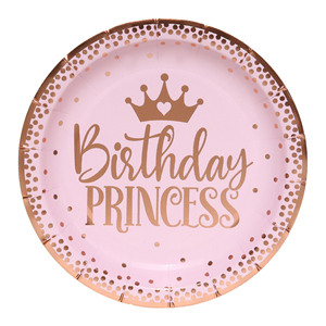 New Design 1 Year Girl Birthday Party Disposable Tableware Paper Plate Paper Cup Tableware Set - Product Image 4