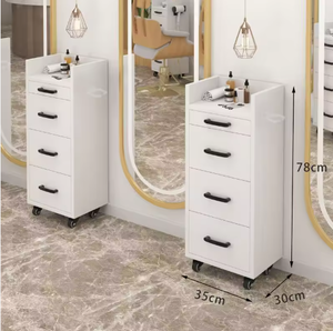 Carrito de Peluquería Profesional 2026 Blanco con Ruedas, Carrito de Metal para Salón de Belleza, Spa Facial y Peluquería - Product Image 5