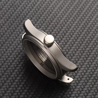 Casing Jam Tangan 36mm untuk Mesin Quartz VH31, Kaca Safir, Penutup Paduan Titanium, Suku Cadang Jam Tangan