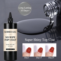 Recharge 1KG Super Brillant Top Coat 1000ml Gel UV Semi-Permanent Brillant Sans HEMA Sans TPO Écologique Longue Durée Séchage Rapide