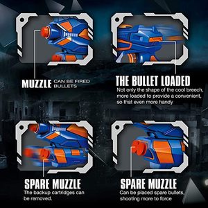 Pistola de balas de EVA suave para niños, Arma de juego al aire libre multicolor, objetivo de tiro, juguete, hecho en china - Product Image 3