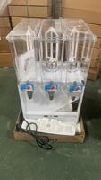 Distributeur de jus de fruits électrique avec moteur, haute productivité, construction en plastique, robinet inclus