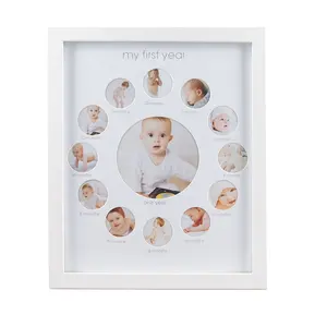 Baby first year photo 12 months memory frame
