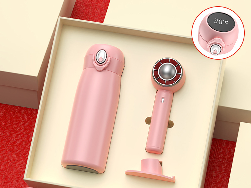 Small fan + thermos cup