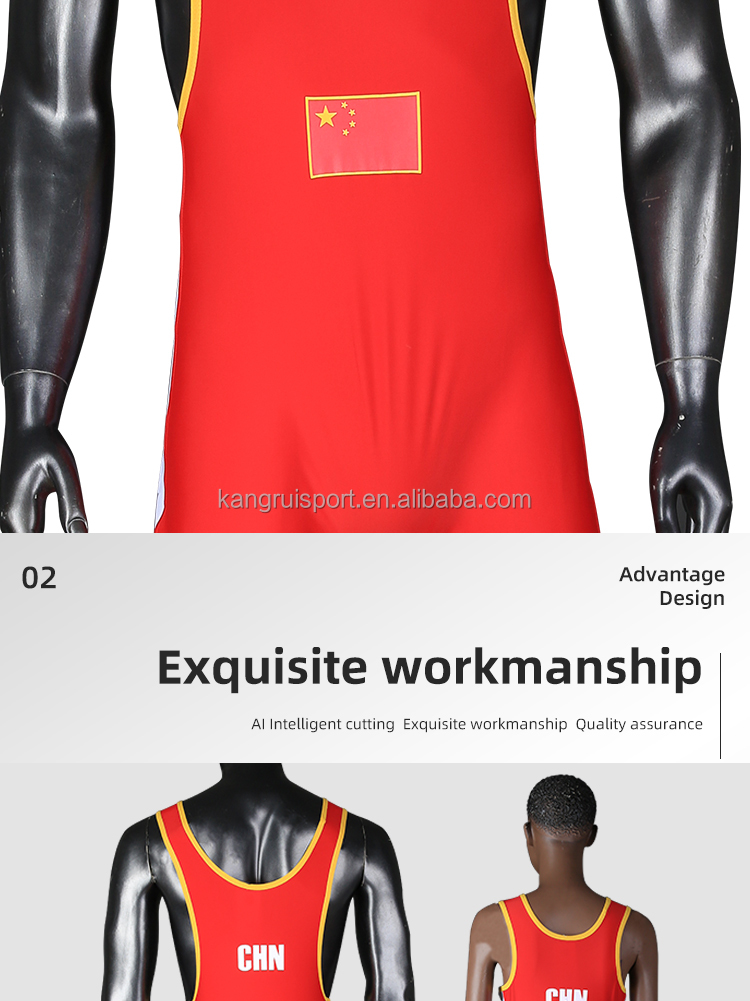 ウエイトリフティングユニフォームメンズレスリングシングレット