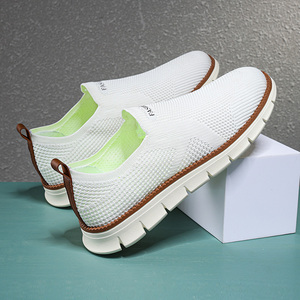 Breathable Mesh Casual Sneakers Wholesale Designer Fashion Slip on Walking Shoes 2024 Original Flat Loafers for Men Luxury Shoes - Product Image 1