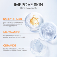 Nettoyant Visage Anti-Acné Herbal SKINEVER de Haute Qualité Coréen à l'Acide Salicylique pour Femme