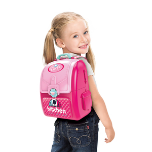 <span class=keywords><strong>Coffret</strong></span> de cuisine portable 2-en-1 en plastique pour enfants, jouet de cuisine Little <span class=keywords><strong>Chef</strong></span>, vente chaude - Product Image 2