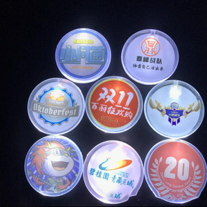 Insignia LED Redonda de Plástico, Botón Luminoso LED con Logotipo Personalizado para Productos Deportivos Promocionales, Insignia LED de 7 Colores - Product Image 4