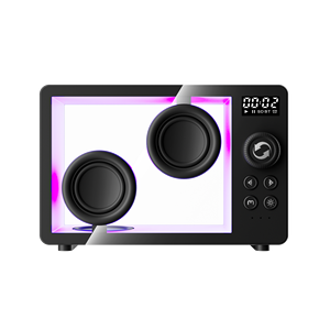 Reloj Despertador, <span class=keywords><strong>Altavoz</strong></span> Inalámbrico Transparente, Luz Ambiental, <span class=keywords><strong>Altavoz</strong></span> Portátil <span class=keywords><strong>para</strong></span> Computadora <span class=keywords><strong>de</strong></span> Escritorio, <span class=keywords><strong>Altavoz</strong></span> Portátil con Bajos Profundos y Sonido HiFi - Product Image 5