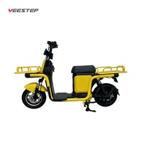 Vélo électrique de livraison de nourriture YEESTEP 1000W 60V, scooter de livraison de pizzas avec panier, batterie lithium 20AH, longue autonomie, vélo électrique 1000W 32km/h