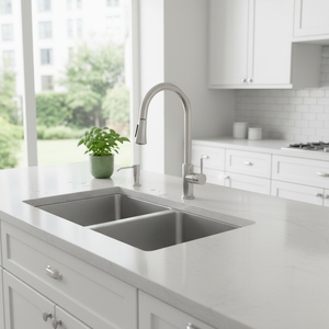 [BAEKJO] EUROPEAN BD820 Deep Drawn Double Bowl <b>Kitchen</b> <b>Sink</b> Built with 1.2T Stainless for Long-Term Durability - Product Image 3
