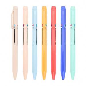 Bolígrafo Retráctil Multicolor Pastel al por Mayor, Ligero, Herramienta de Escritura para Oficina/Escuela, Logotipo Personalizado para Regalo Promocional - Product Image 1