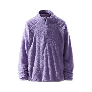 Veste <span class=keywords><strong>polaire</strong></span> légère pour homme 1/4 Manteau décontracté à fermeture éclair Vêtements d'extérieur doux et chauds Sweatshirts lourds Vestes et manteaux - Product Image 2