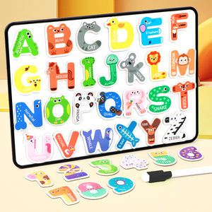 Puzzles magnétiques en lettres et chiffres en gros pour enfants de 3 à 6 <span class=keywords><strong>ans</strong></span>, éducation préscolaire, éveil - Product Image 3