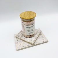 Sels de bain naturels pour les pieds, soin personnel, sel rose de l'Himalaya, sels d'Epsom relaxants pour femmes, sels de bain aux huiles essentielles avec fleurs