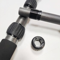 Approvisionnement d'usine 3k 100% Fiber De Carbone Spin Lock Télescopique Pôle Extensible Caméra Monopode Tige Pour Microphone Boom Pole