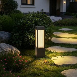 Lámpara LED de Jardín de Acero Inoxidable para Exteriores, Regulable, IP65, 3000K, Blanco Cálido, 8W, para Terraza, Villa, Jardín, Césped - Product Image 1