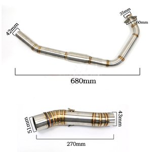 Tubo de Escape Delantero para Motocicleta HONDA CB250R CBR300 CBR250 <span class=keywords><strong>CBR</strong></span> 300 Racing, 51 mm - Product Image 3