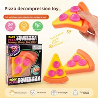 Vente directe d'usine en gros Squeezza Pizza Squishy, jouet souple pour les doigts, balle anti-stress pour enfants et adultes, jouet pour soulager l'anxiété