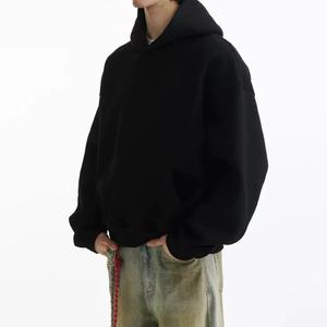 Ventes en gros de sweats à capuche surdimensionnés personnalisés en coton 100% de haute qualité, essentiels du streetwear, sweats à capuche pour hommes - Product Image 4