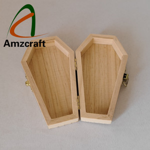 Boîte de rangement créative en bois pour petits cercueils funéraires, parfaite pour le bricolage d'Halloween, la décoration gothique et les monuments commémoratifs pour animaux de compagnie - Product Image 3