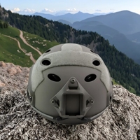 Casque ouvert léger FAST PJ Bump vert tactique composite résistant à l'eau avec 16-20 aérations pour la conduite, ensemble ABS