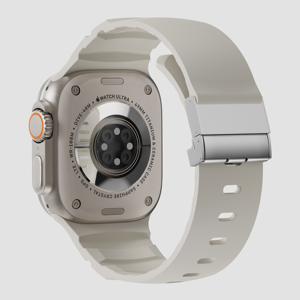 สายนาฬิกาซิลิโคนแบบสมาร์ทวอทช์สำหรับ Apple Watch Ultra 2 Series 10 9 8 7 SE 44 มม. 45 มม. 46 มม. 49 มม. กันน้ำ สายนาฬิกาแบบพับได้สำหรับผู้ชาย - Product Image 5