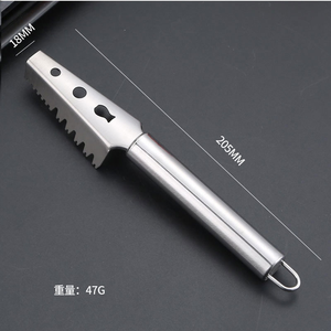 Cepillo para Desescamar Pescado en Forma de Triángulo DFT14, Acero Inoxidable - Product Image 3