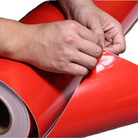 Rollo de vinilo autoadhesivo de pegatinas de PVC mate y brillante de 120gsm, resistente al agua para cortar materiales de póster de plotter