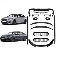 Kit de carrosserie M-tech Style Grille de lèvre avant Diffuseur arrière Embouts d'échappement Aile de becquet arrière pour BM 2s Series F44 to M Sport Body Kit