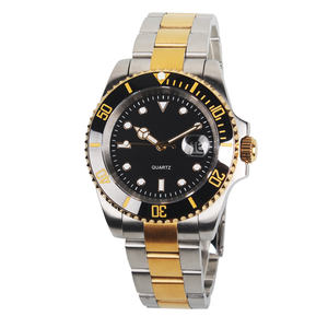 कस्टम पुरुषों की लक्जरी फैशन घड़ी 3 एटम गोता स्टेनलेस स्टील क्वार्ट्ज खेल घड़ियों के साथ ग्लास डायल विंडो सिक्का प्रकार के साथ - Product Image 4
