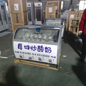 Ruedas desempañadoras de congelador con pantalla de helado de refrigeración directa con equipo de refrigeración de vidrio calentado con freno - Product Image 3